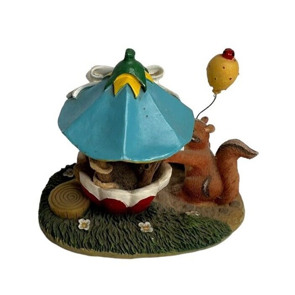 Vtg Charming Teeny Tiny Tails Fitz & Floyd The Ticket Booth 80/2 Mouse Figurine - Picture 5 of 8